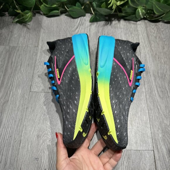 Brooks Launch 10 Black Multicolor  Running Shoe Men SAMPLE Men’s Size 9